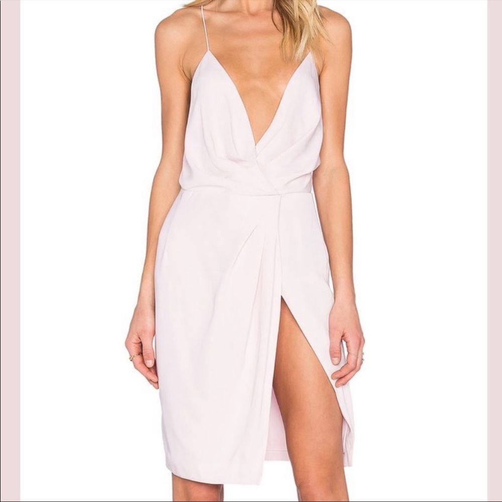Light Pink strap short dress from Revolve!